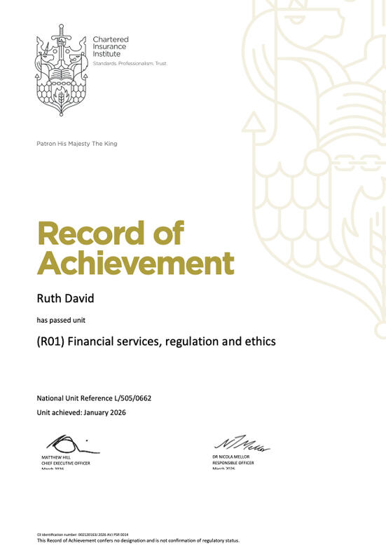 R01 certificate